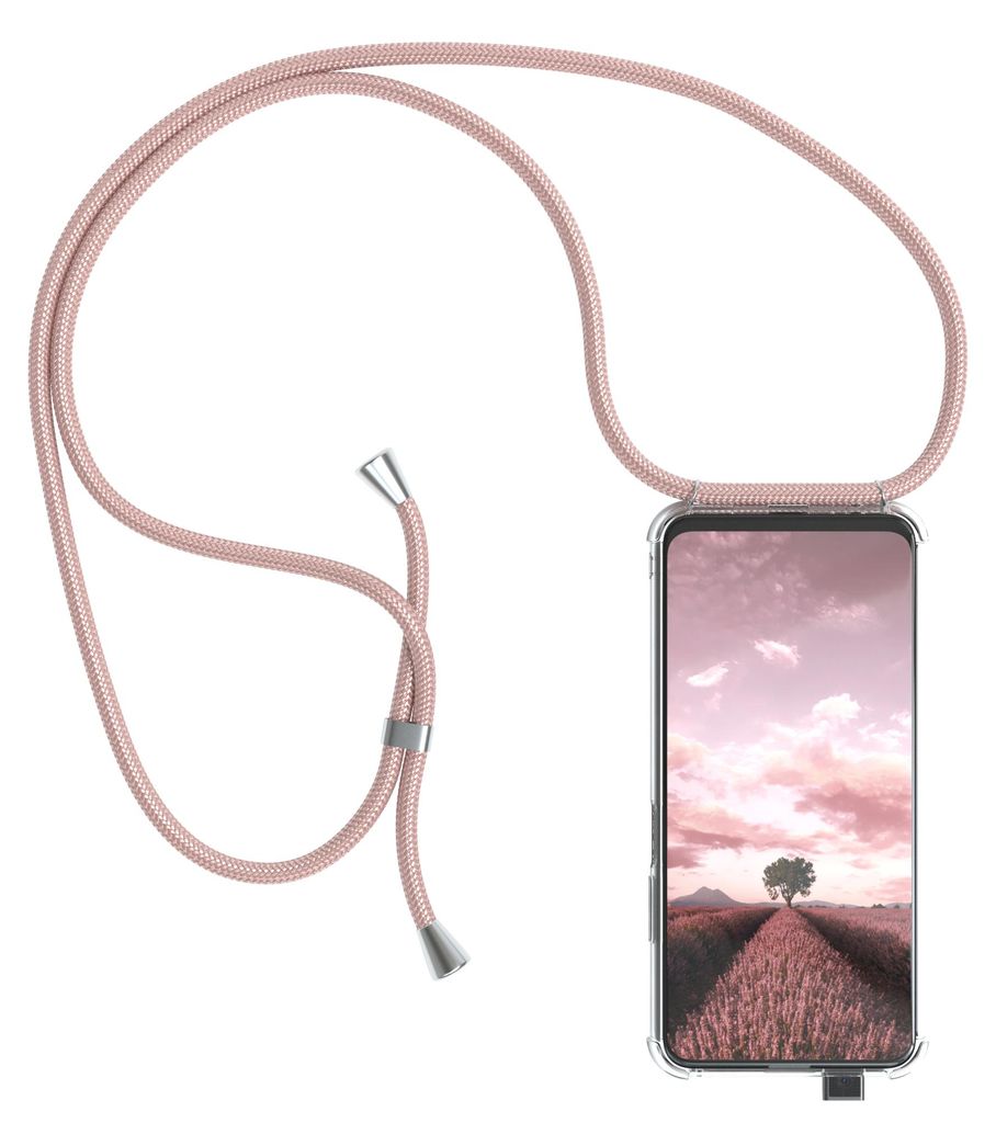 EAZY CASE Handykette mit Hülle für Huawei P Smart Pro / Y9s (2019) / Honor 9X Pro Backcover Handykette, zum Umhängen in Gold