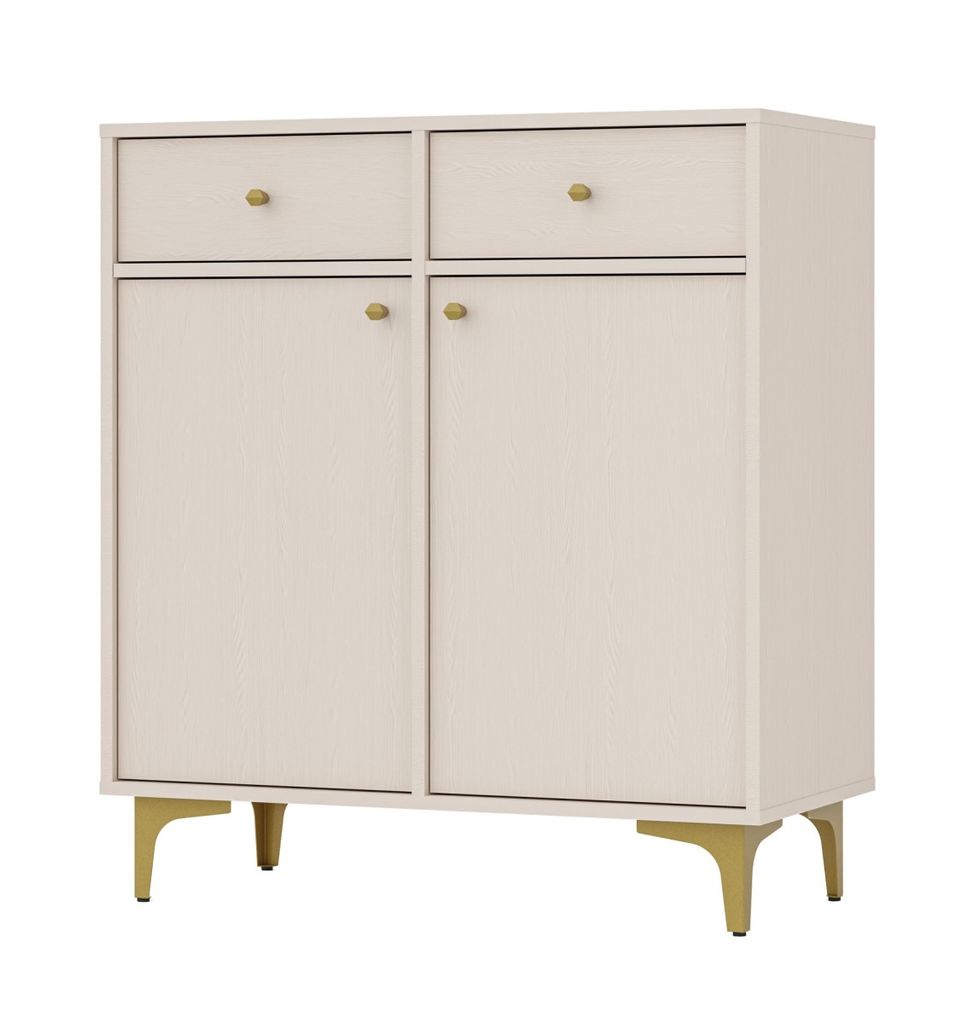 Kleine Kommode IROS 1 – beige/gold