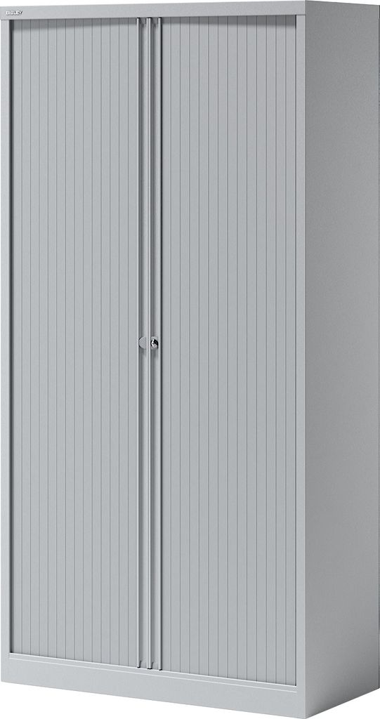 BISLEY Rollladenschrank Essentials Maße: 100 x 197 x 47 cm (B x H x T) Anzahl der Fachböden: 4 Fachböden