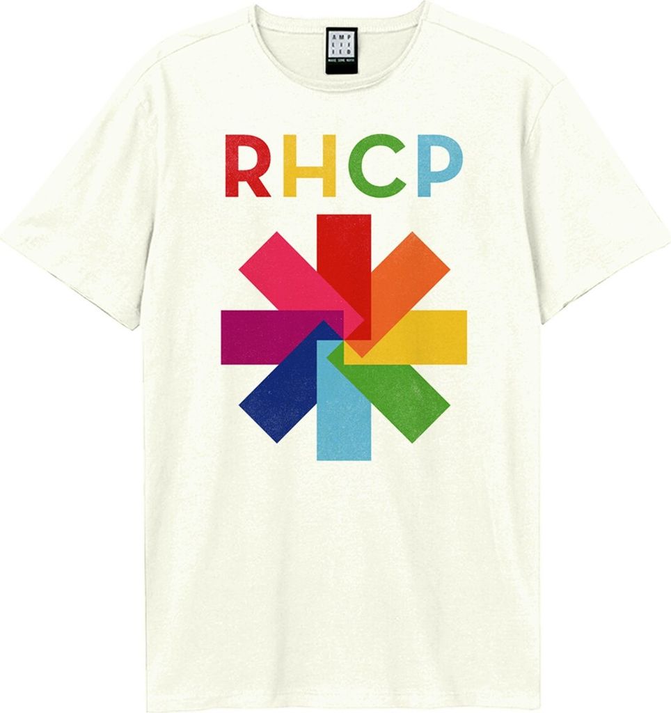 Amplified - "Colour Wheel Asterix" T-Shirt für Herren/Damen Uni GD1965 (XL) (Altweiß)