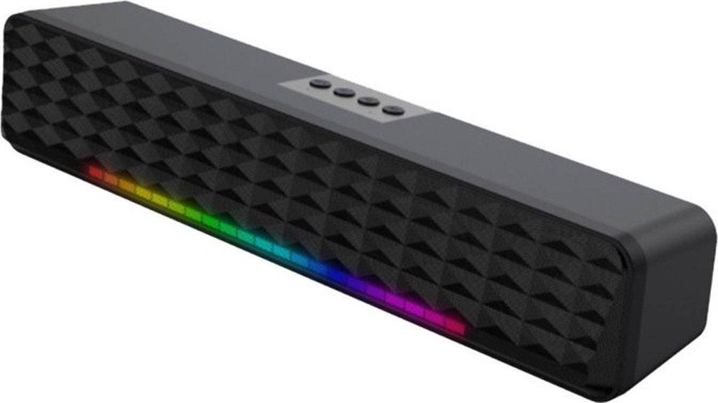 Bluetooth 5.0 Soundbar mit Subwoofer & RGB, Lautsprecher für PC und TV