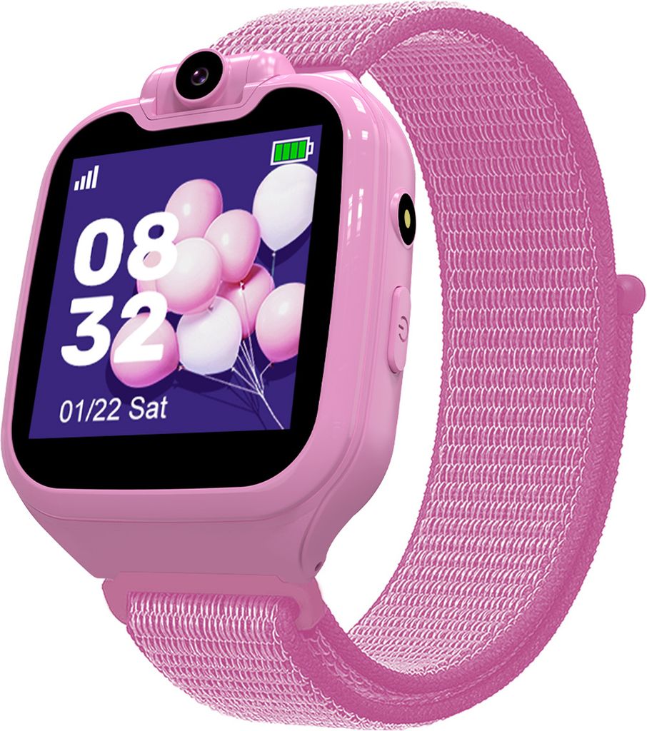 G9 2G Kinder-Smartphone-Uhr Kinder-Smartwatch-Wecker 16 Puzzle-Spiele Kamera Musik-Video-Player Taschenlampe Taschenrechner mit Nylonband Maedchen ...