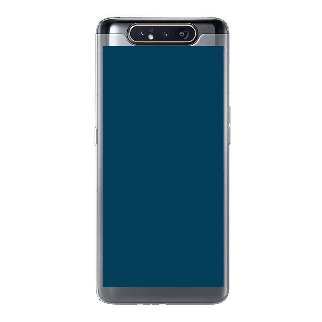 MuchoWow Handyhülle Schutzhülle Hülle für Samsung Galaxy A80 Indigo - Palette - Farben Silikon Softcase Handy Hülle - Schutzdeckel