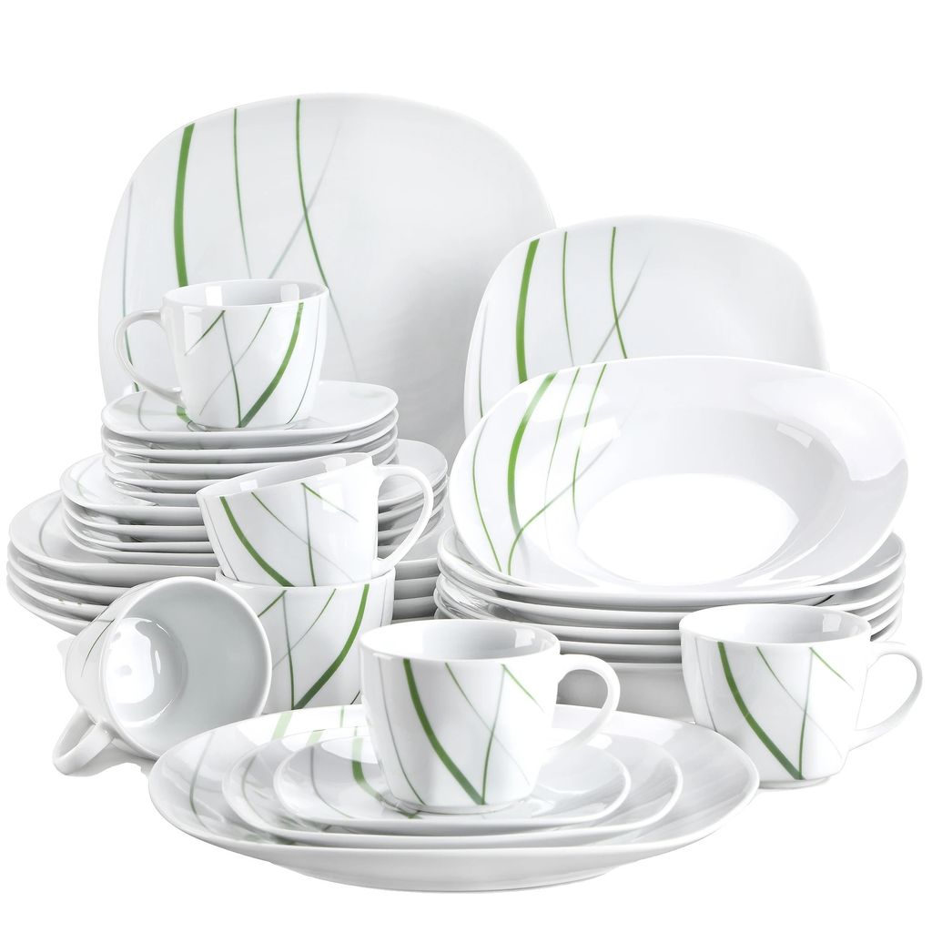 Porzellan Geschirrset, Keramikteller Set für 6, Dinner Produktbild 