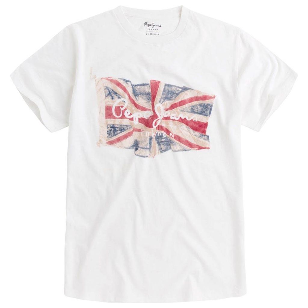 Pepe Jeans Flag Tee Off White L