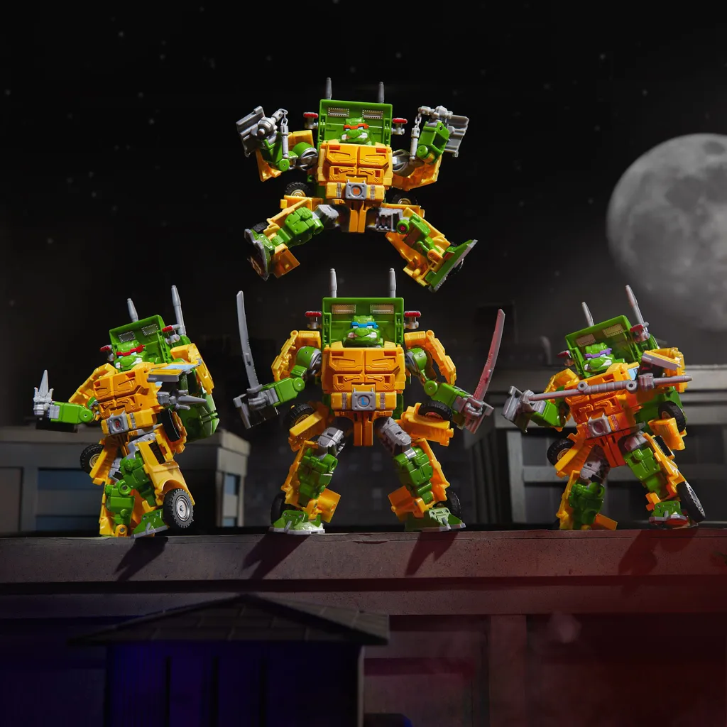Robot Transformable Party Wallop Tortues Ninja et Transformers 24cm - 10