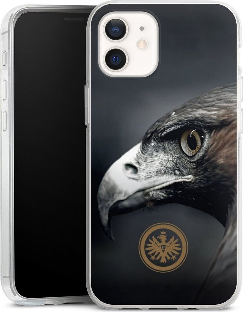DeinDesign Handyhülle für Apple iPhone 12 Pro Silikon Hülle Case Smartphone Schutzhülle Adler Eintracht Frankfurt Offizielles Lizenzprodukt