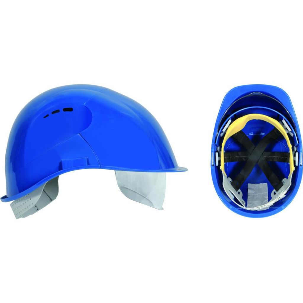 VOSS HELME Schutzhelm mit Visier | SCHUTZHELM MIT VISIER BLAU