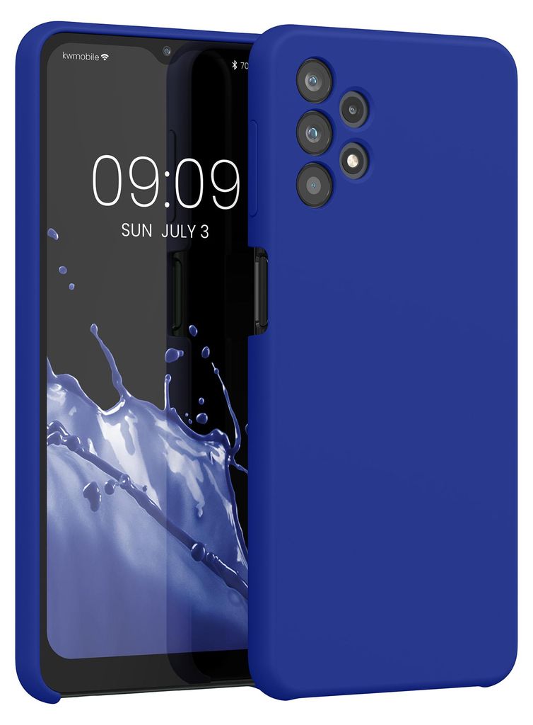 kwmobile Handyhülle für Samsung Galaxy A32 5G Hülle - Case Silikon - Kabelloses Laden - Schutzhülle Cover in Baltik Blau