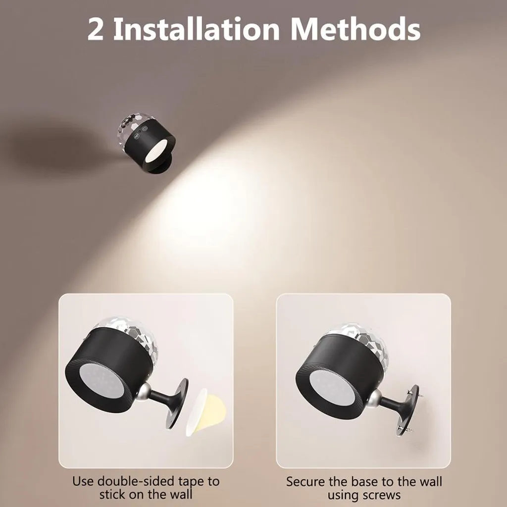 Mini Boule Disco LED Rotative RVB USB avec Télécommande Intelligente - 4