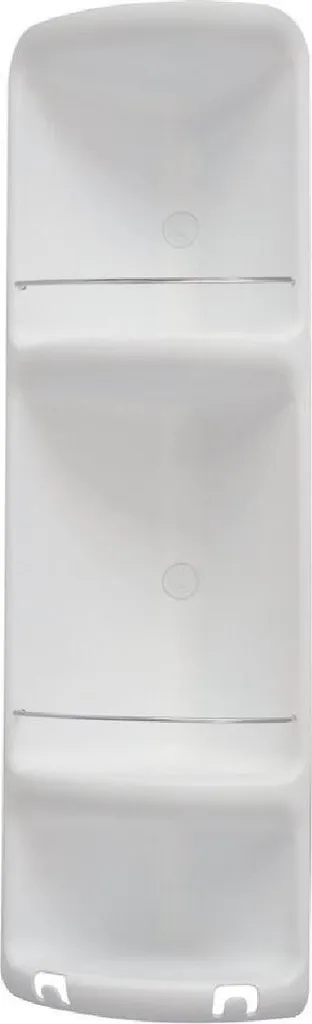 Rangement douche d'angle Caesar 7081 blanc, tablette 71 cm de haut