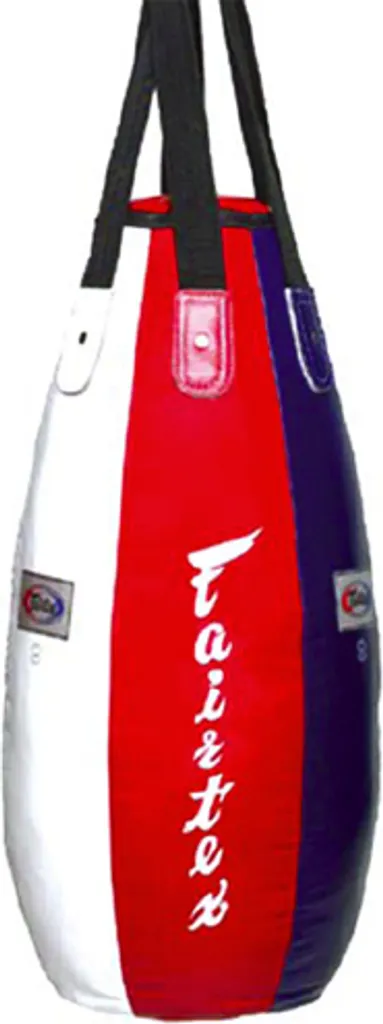 Sac de sable Fairtex HB4 Teardrop Bag 3ft Rouge Blanc Bleu Muay Thaï