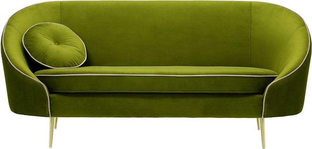 2,5-Sitzer Sofa Kooper-Velluto 9-Contrast piping-gold metal