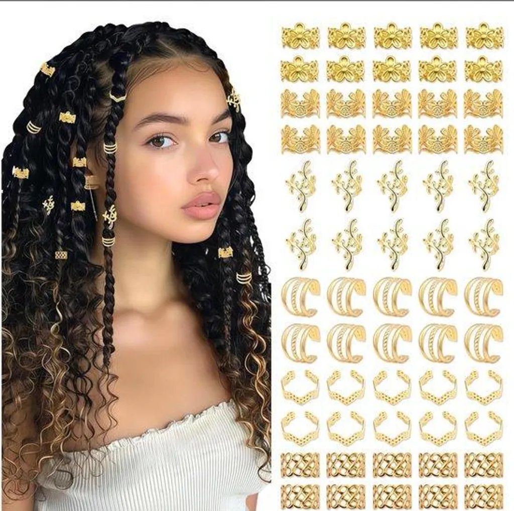 Barrettes dorées anti-glisse en métal lot de 60 épingles cheveux