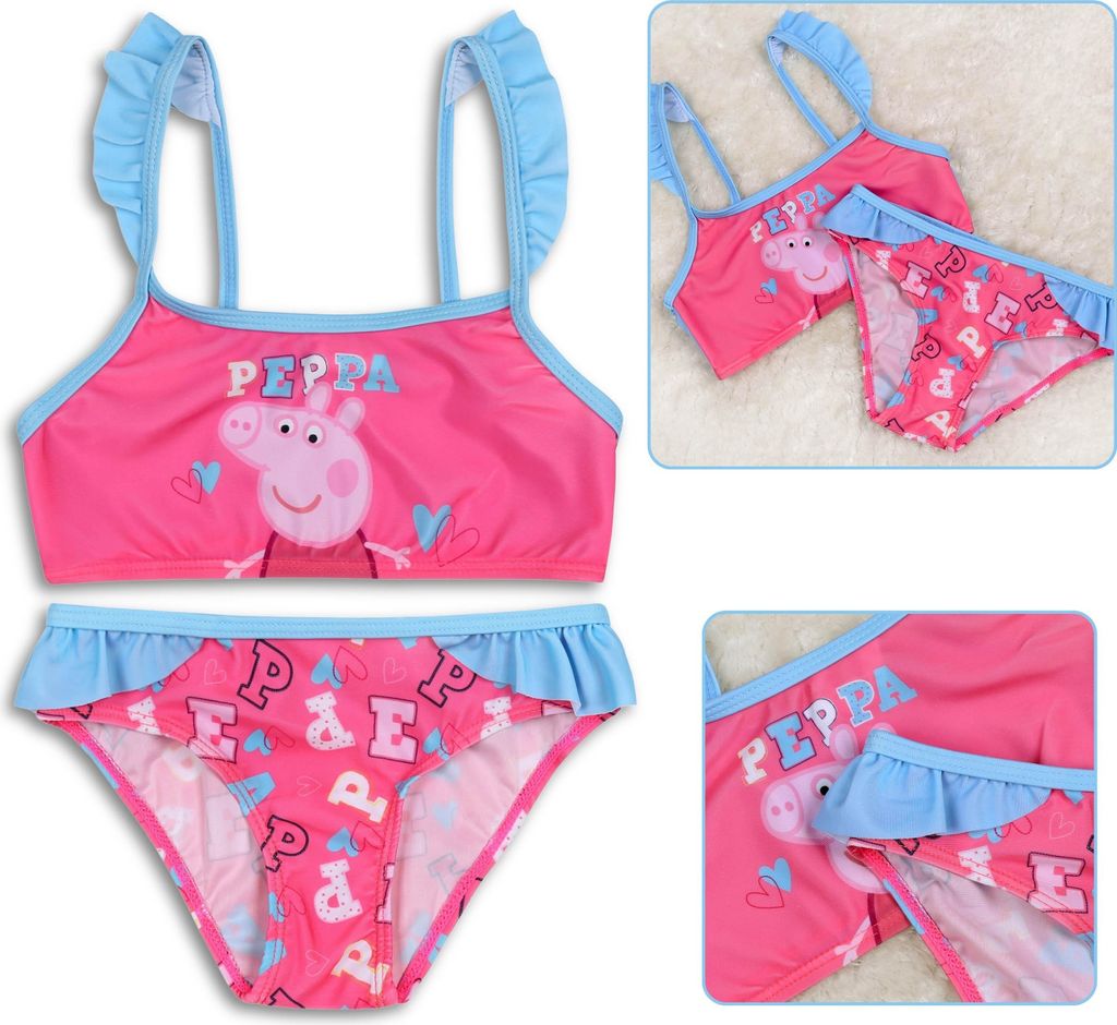 Peppa Wutz zweiteiliger Badeanzug rosa, Badeanzug für Produktbild 