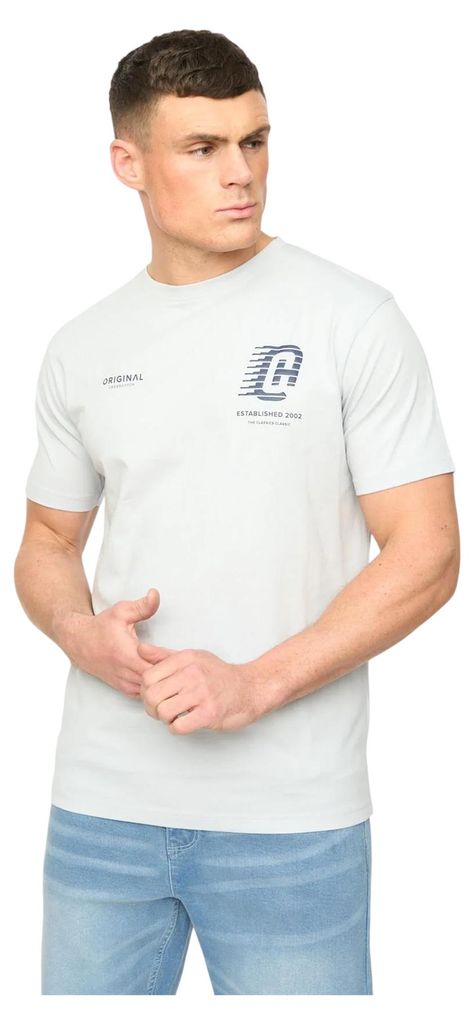 Crosshatch - "Morville" T-Shirt für Herren, Baumwolle BG2554 (XL) (Hellblau)