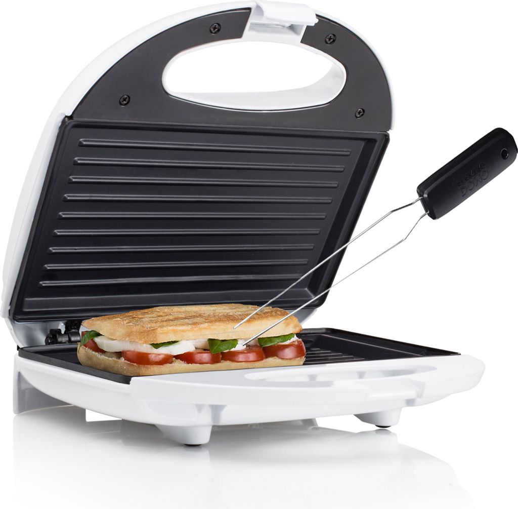 Sandwichtoaster Snackmaker für 2 Sandwiches Toaster Sandwichmaker & Gabel 750W