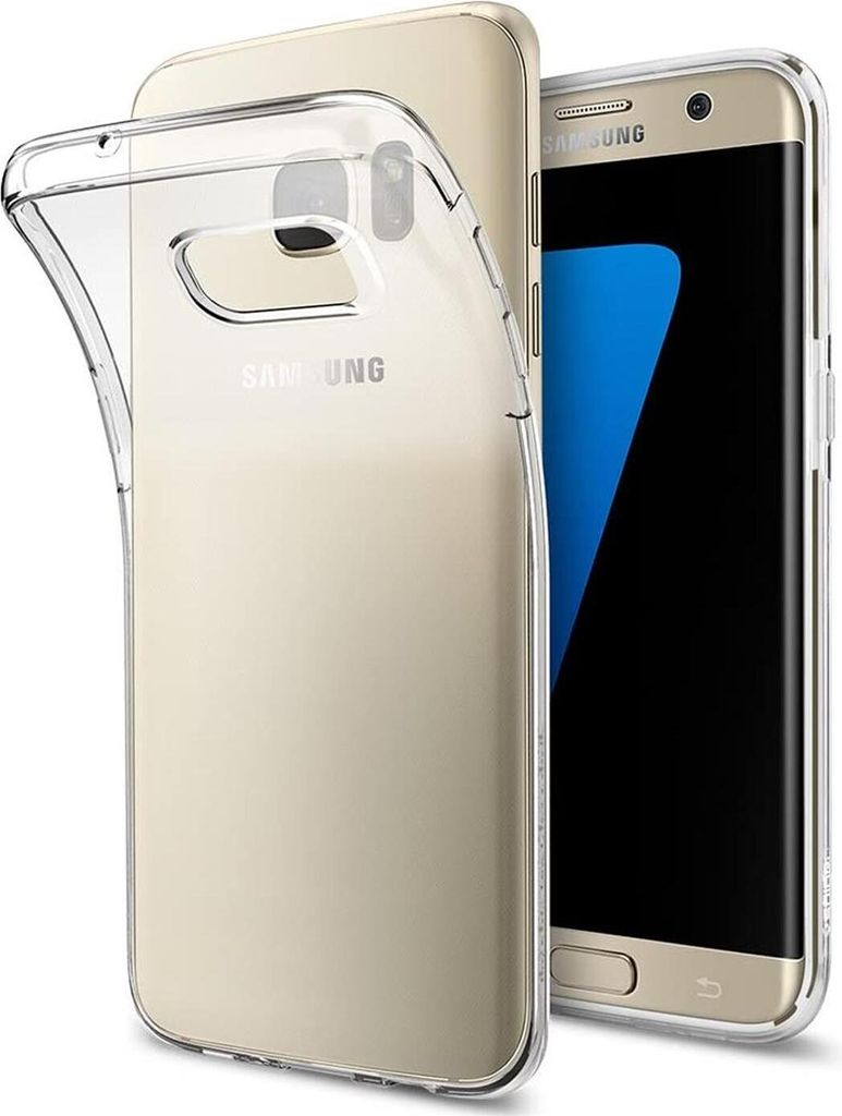 Conie Silikon Schutzhülle für Samsung Galaxy S7 Edge Tasche klar Case Cover Bumper Hülle durchsichtig in transparent
