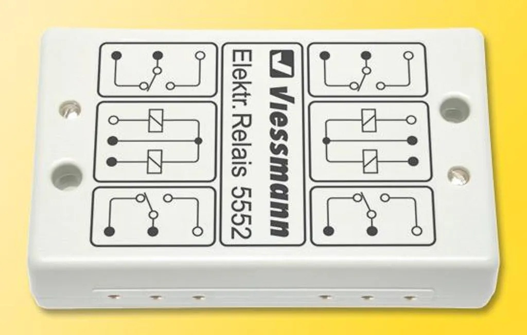 Relais Viessmann 5552 électronique 2 x 2UM à haute fiabilité de contact