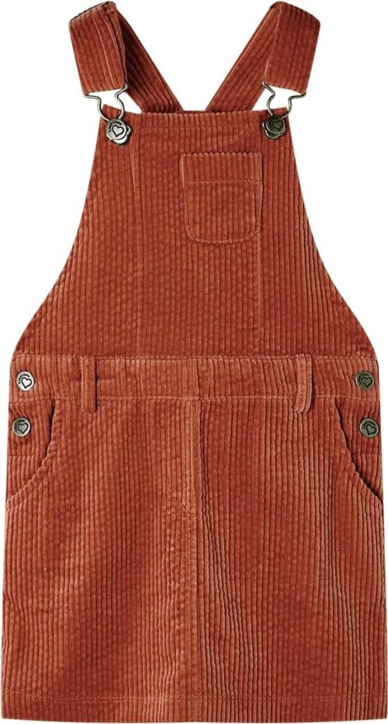 Cloris Designermöbel Kinder-Latzkleid Cord Cognac 104 2024 Neu