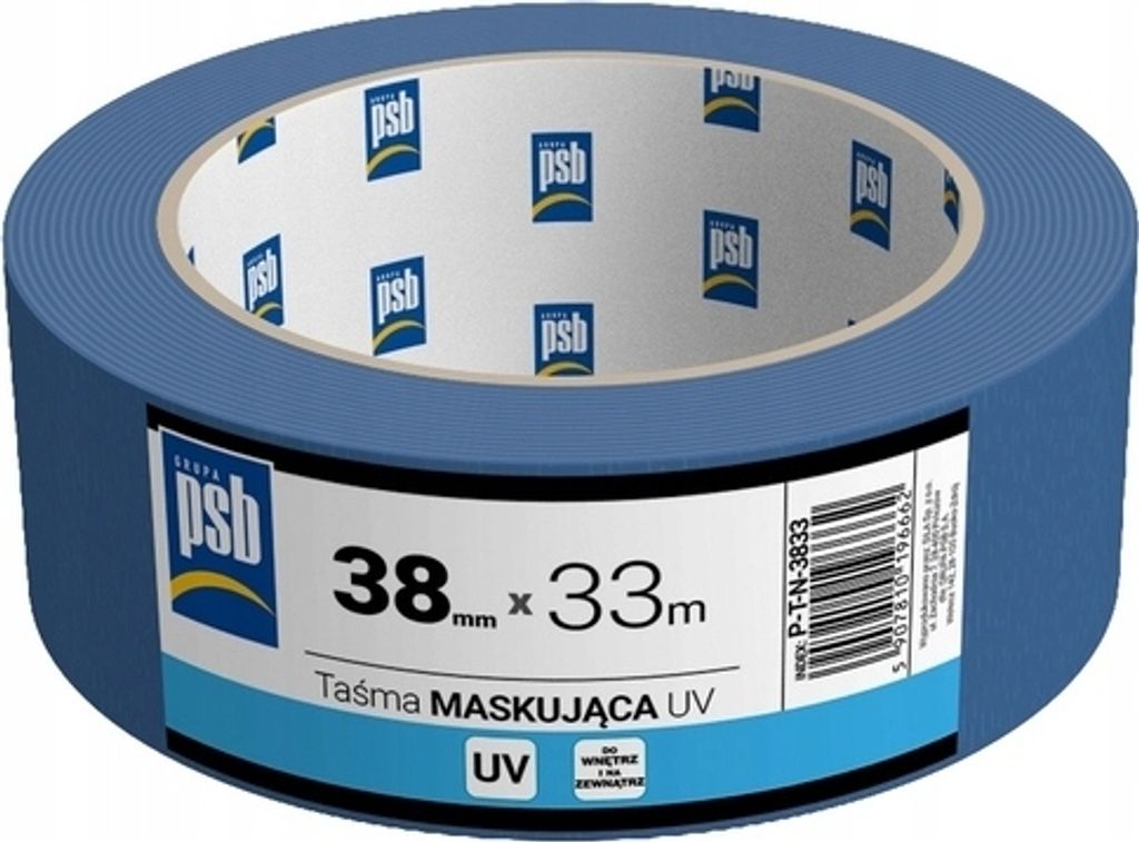 Blaues UV-Abdeckband 38 mm 33 m