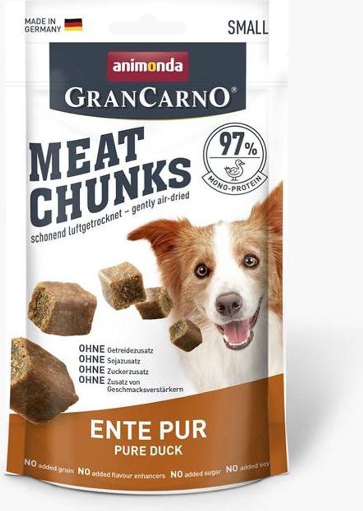 Animonda Dog - Snack Meat Chunks 8x60g 6er Pack | Ente pur