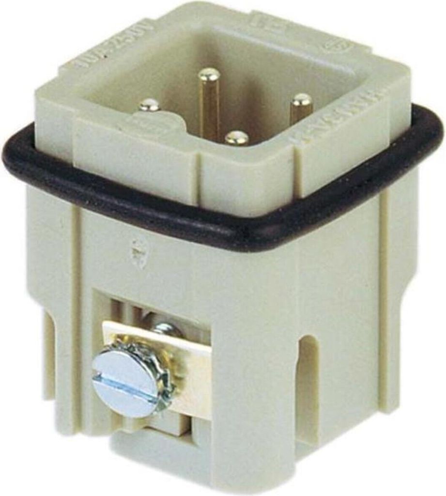 HARTING Han 3A Stifteinsatz (M) Schraubanschluss, 3-polig+PE 230V/400V, 10A - 1 Stück