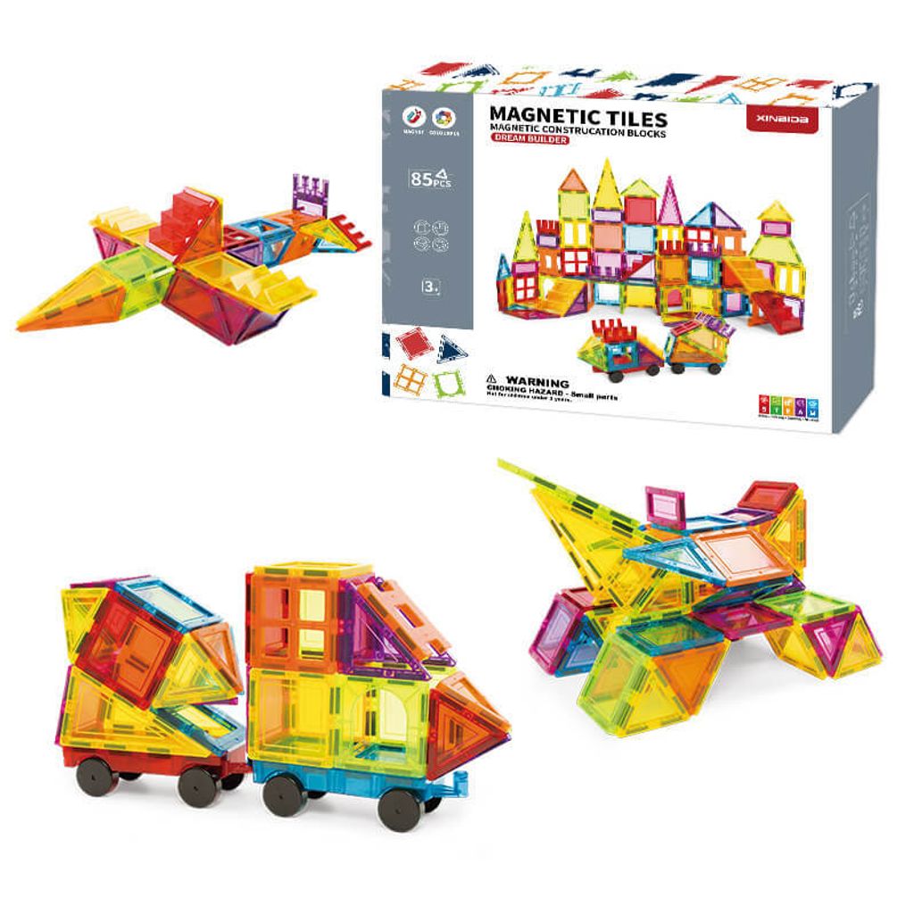 Set di costruzioni magnetiche Dream Builder 85 pezzi - Immagine del prodotto 