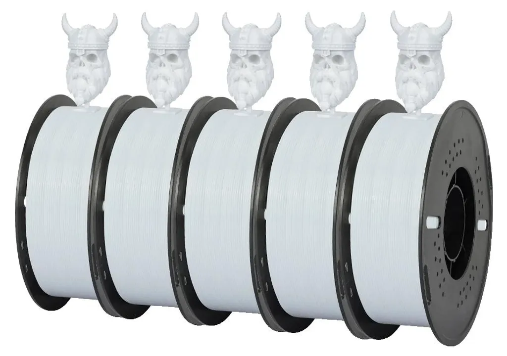 Filament 3D PETG blanc 1,75 mm résistant et durable - Haute adhérence FDM