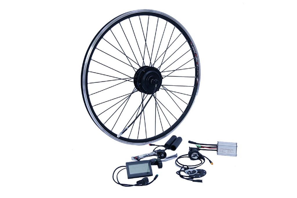 LCD 28" 250W Elektro-Fahrrad Umbausatz E-Bike Conversion Kit für Hinterrad 36V 