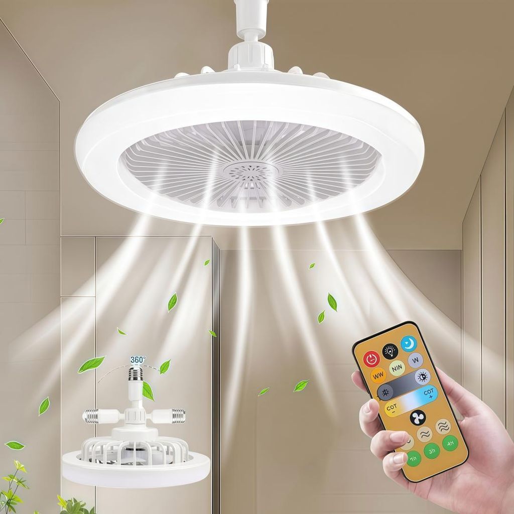 30W Deckenventilator mit Beleuchtung, Oszillation360°, 3 Produktbild 