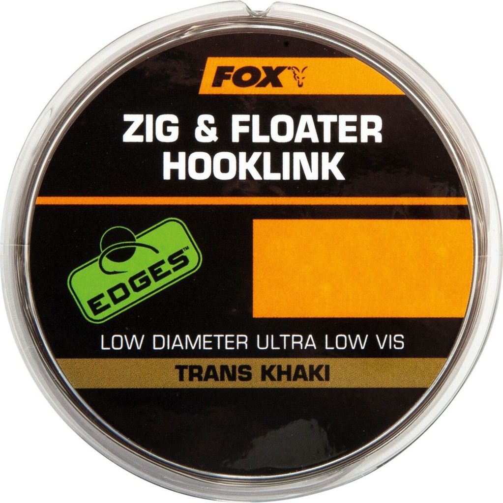 Fox Zig and Floater Hooklink Trans Khaki 100m - Vorfachschnur, Durchmesser/Tragkraft:0.28mm / 12lbs / 5.44kg Tragkraft