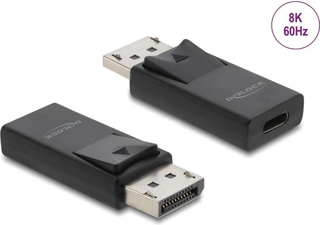 Delock USB Type-C zu DisplayPort Adapter 8K mit HDR und HDCP Unterstьtzung