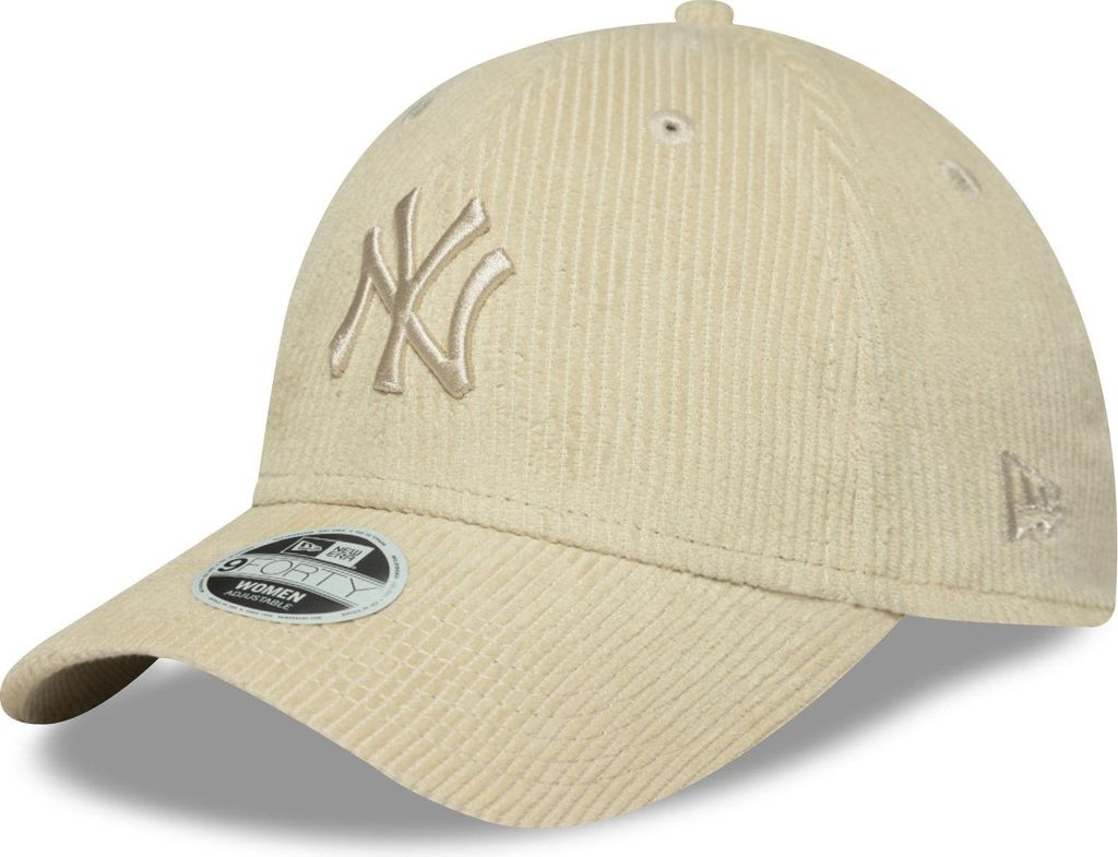 New Era Women MLB 9FORTY Cord Cap New York Yankees beige
