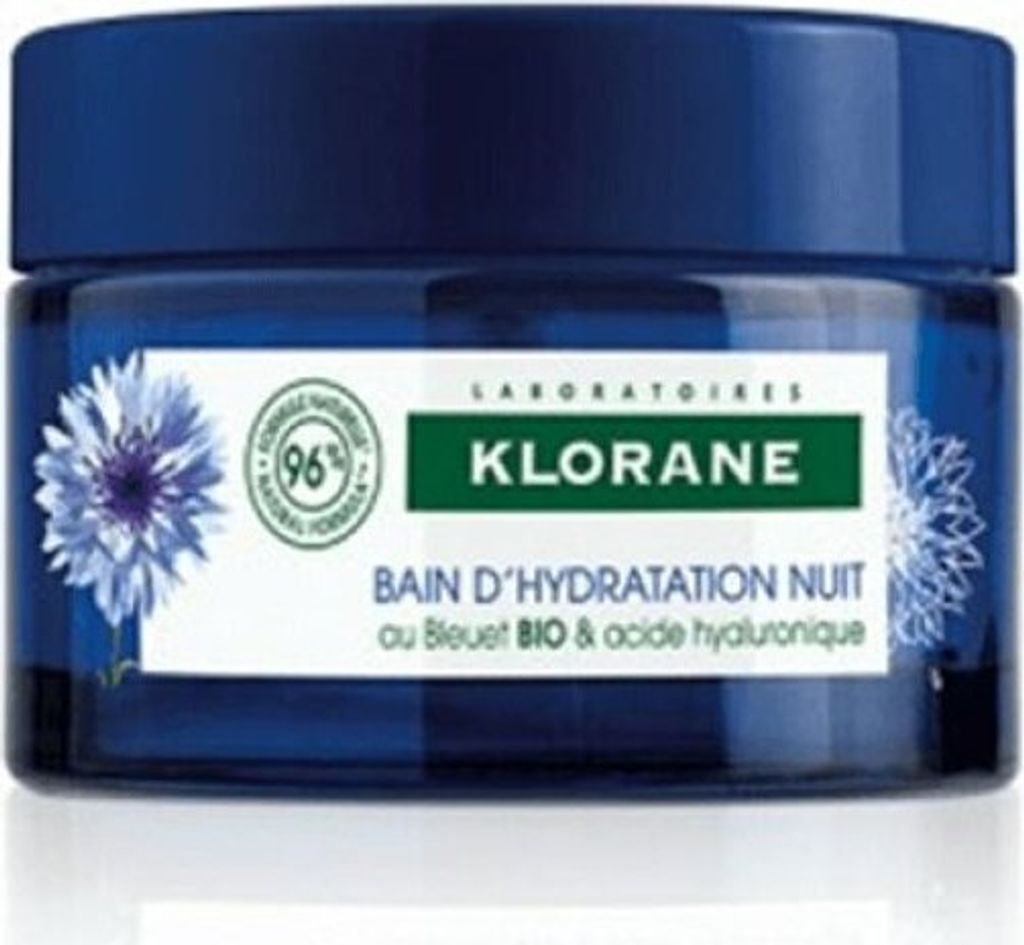 Klorane Water Sleeping Mask - Cornflower & Hyaluronic Acid 50ml