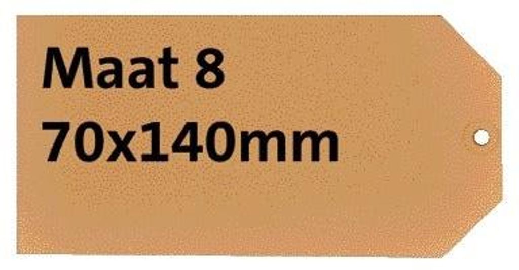 Quantore - Etikettenkarton Nr. 8 200gr 70x140mm Fensterleder 1000 Stück