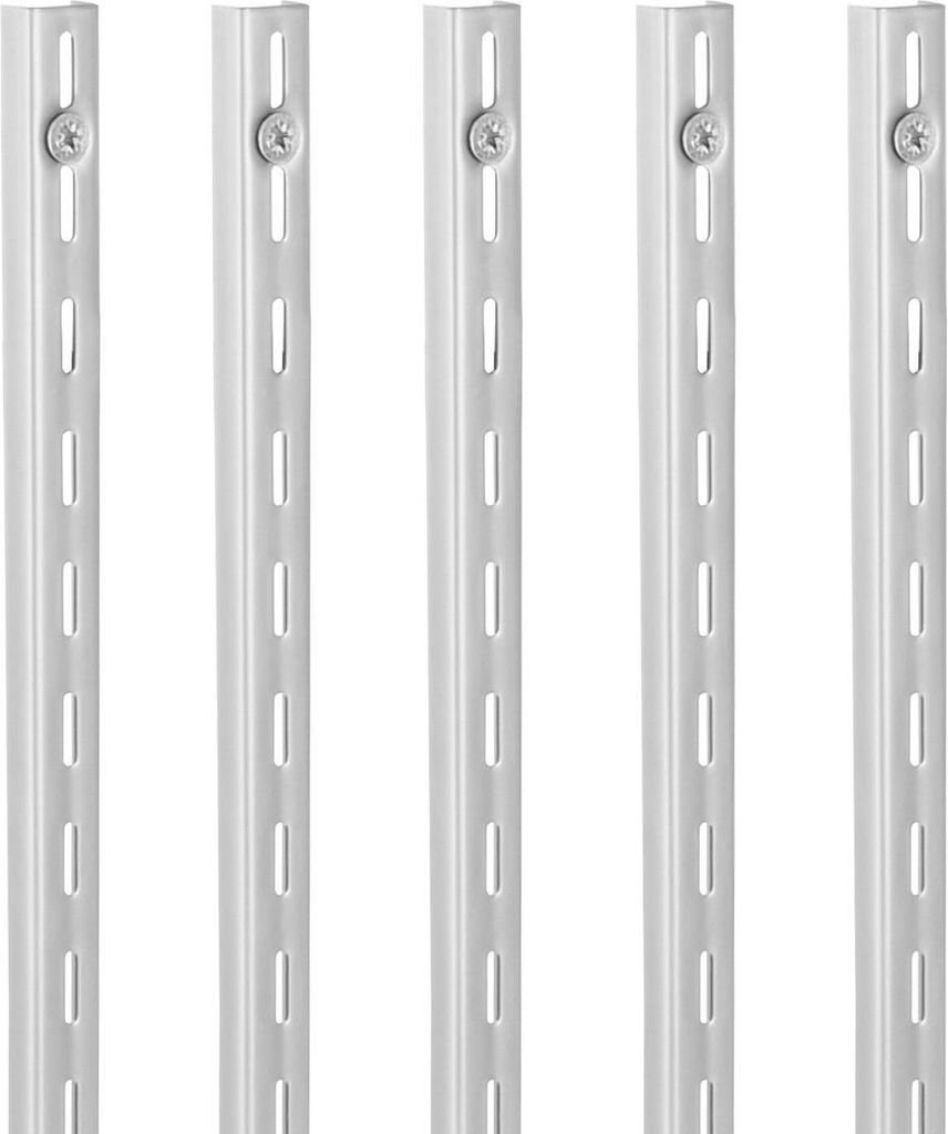 Regalschiene 39 Zoll, 10er-Pack, verstellbare Stahl-Wandregal-Pilaster