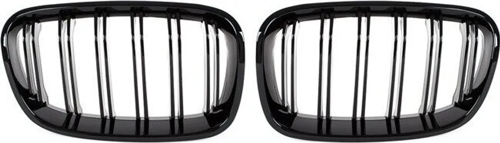 Grille de Calandre Doppelsteg Noir Brillant pour BMW Série 1 F20 F21