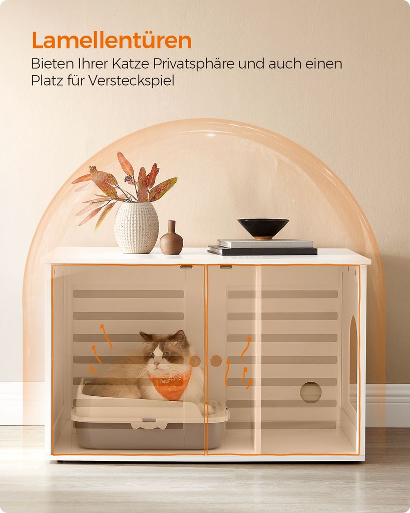 FEANDREA Katzentoilette, 80x53x49,2cm, stark, langlebig, Produktbild 4