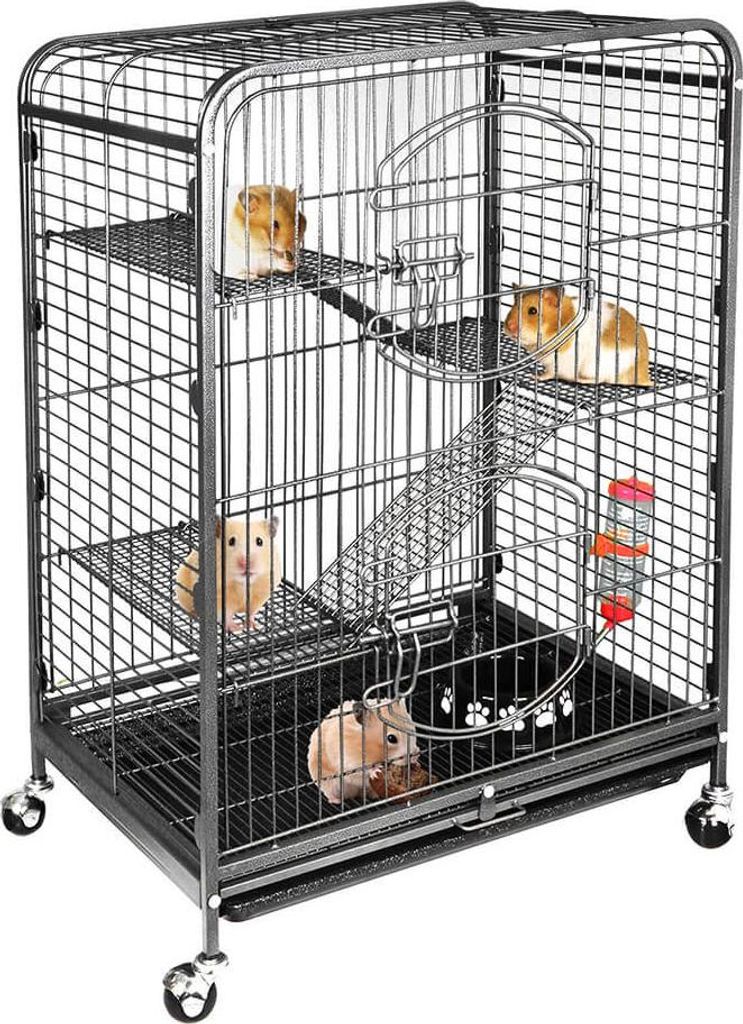 Gabbia per piccoli animali su ruote per esterni Immagine del prodotto 