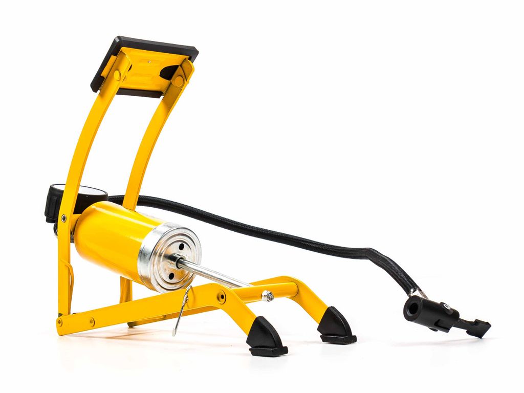 Pompka nożna z manometrem, skala w PSI/bar, 1 cylinder, 3 Zdjęcie produktu 3
