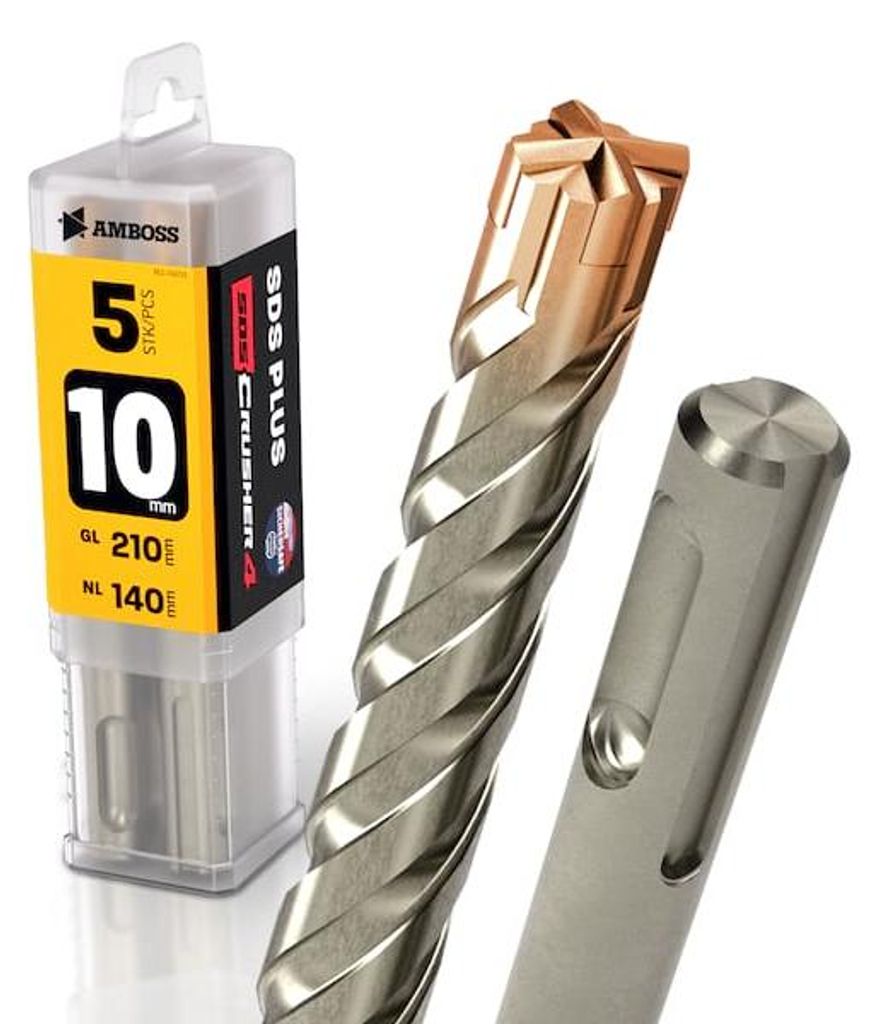 5 wierteł SDS Plus, średnica: 10 mm, długość: 210 mm Zdjęcie produktu 