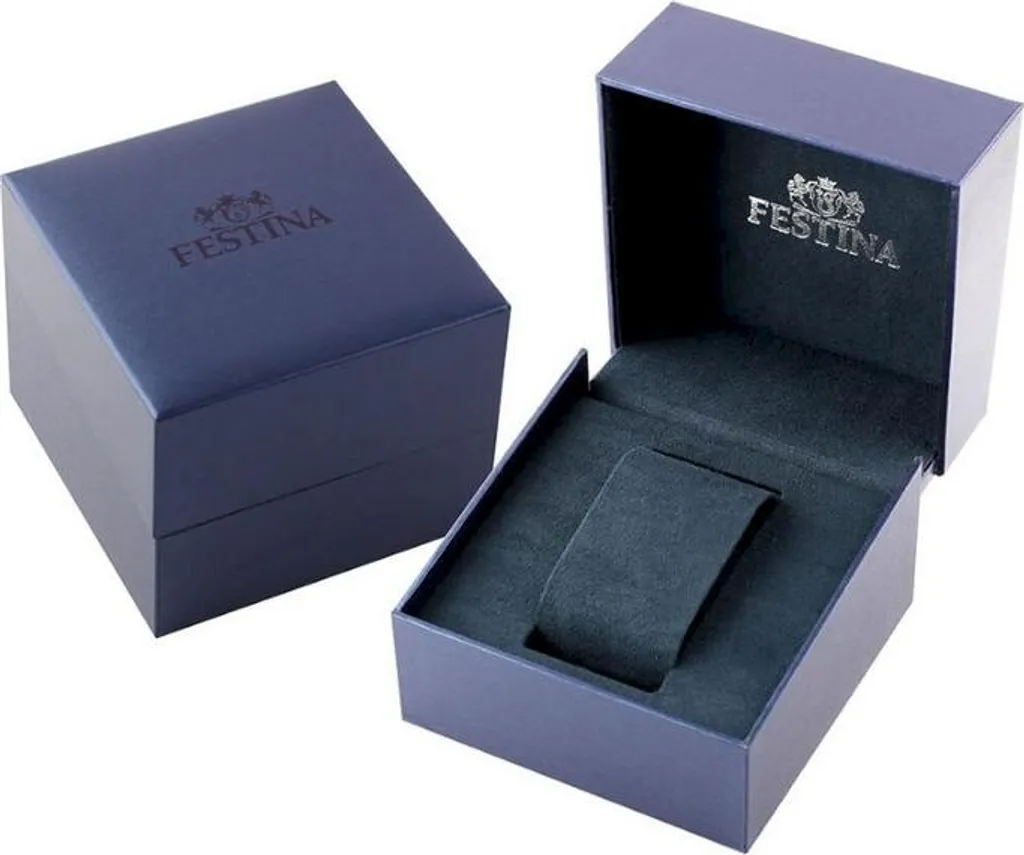 Festina Orologio Uomo F16476-1 Cronografo Classico in Pelle Nera