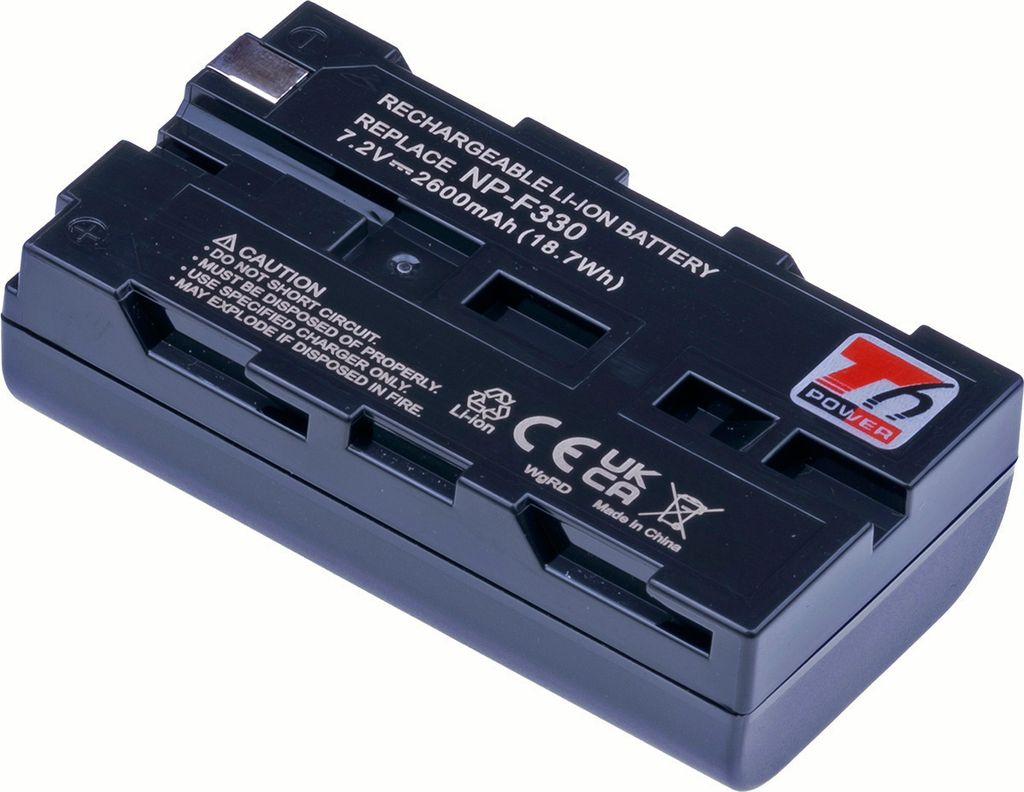 T6 Power Akku für SONY MVC-FD83, Li-Ion, 7,2 V, 2600 mAh (18,7 Wh), grau