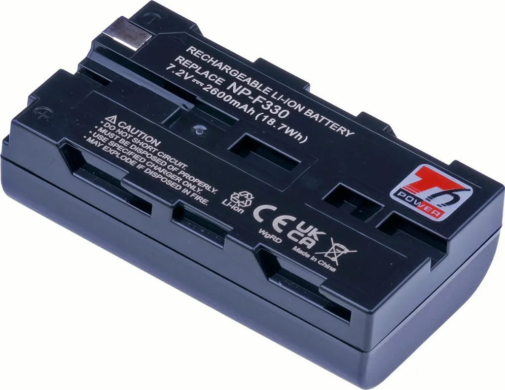 Ricambio Batteria Sony HVR-DR60 | T6 Power 2600mAh | Li-Ion Grigia