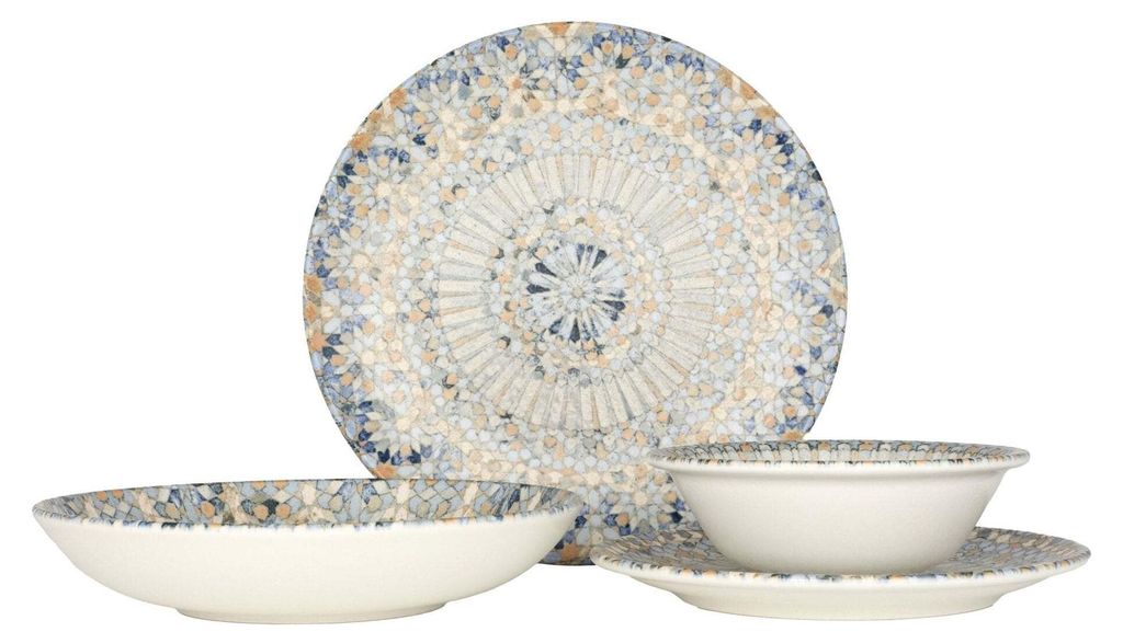Bonna zestaw obiadowy (średni) - Luca Mosaic - 24 części - Zdjęcie produktu 