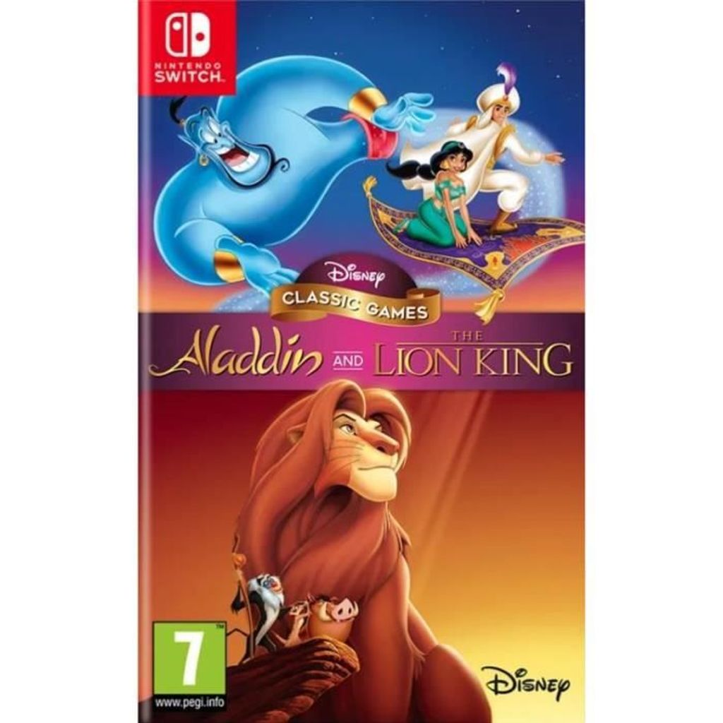 Just for Games Disney Classic Games : Aladdin and The Lion King, Nintendo Switch, E10+ (Jeder über 10 Jahre)