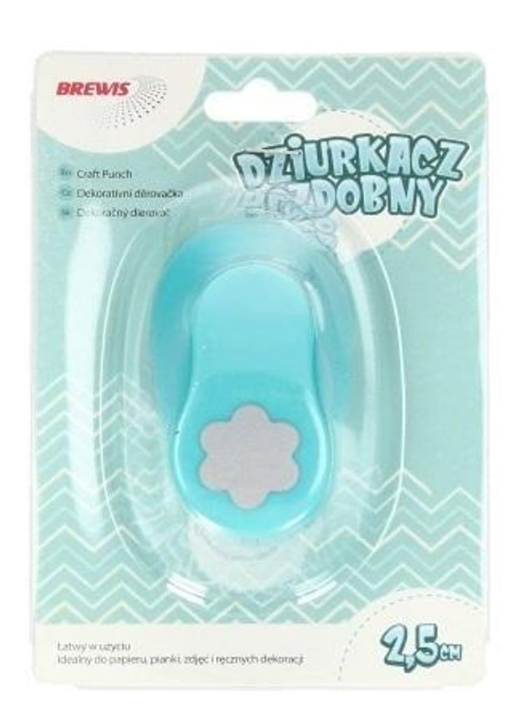 Dekorativer Locher Blume 2,5 cm Farbmix
