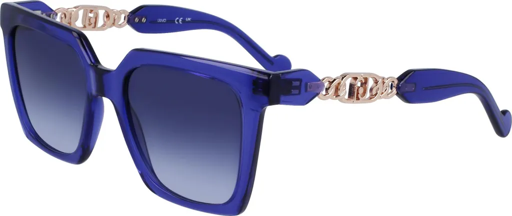Lunettes de soleil pour femme de créateur avec monture indigo LIU JO