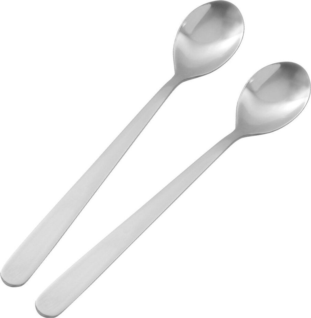 Fackelmann Latte Macchiato Löffel 19,5 cm NIROSTA, Longdrinklöffel aus Edelstahl, langstielige Löffel mit der perfekten Größe (Farbe: Silber),...